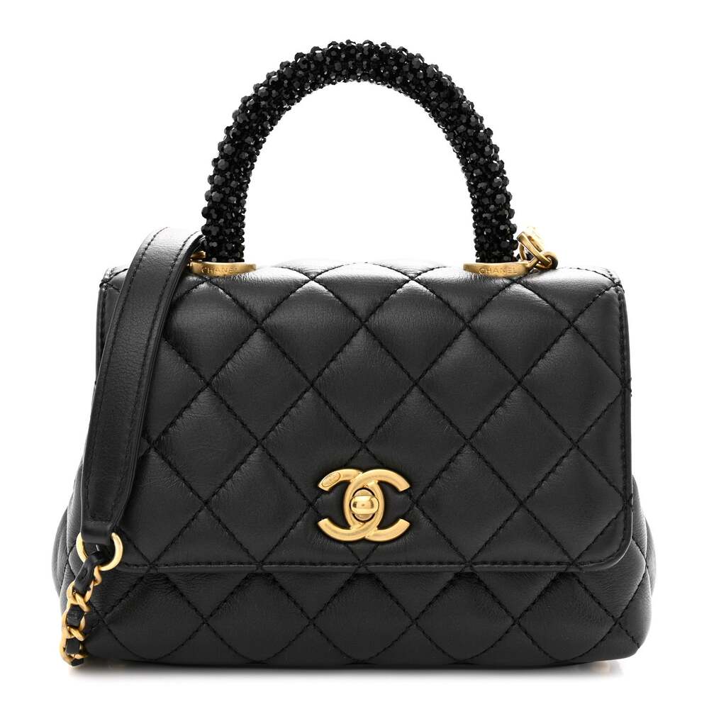 Chanel Calfskin Crystal Quilted Extra #315484C59B